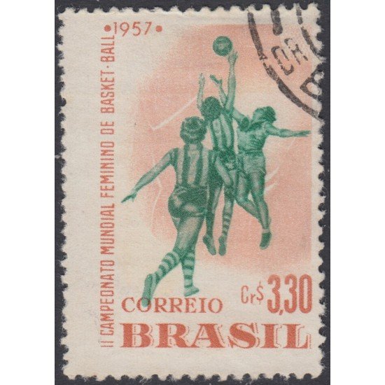 Brasil Brazil 634 1957 II Campeonato femenino de Basket-ball Usado Brasil Brazil 634 1957 II Campeonato femenino de Basket-ball Usado
