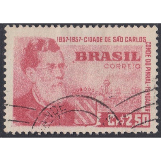 Brasil Brazil 635 1957 Centenario de la Villa de San Carlos Usado Brasil Brazil 635 1957 Centenario de la Villa de San Carlos Usado