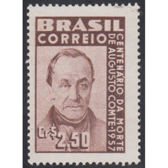 Brasil Brazil 639 1957 Filósofo francés Auguste Comte MH Brasil Brazil 639 1957 Filósofo francés Auguste Comte MH