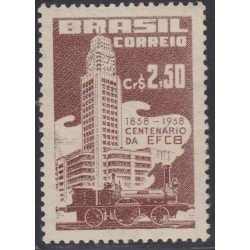 Brasil Brazil 643 1958 Inauguración del Ferrocarril Gatos-Campina Grande MH Brasil Brazil 643 1958 Inauguración del Ferrocarril Gatos-Campina Grande MH