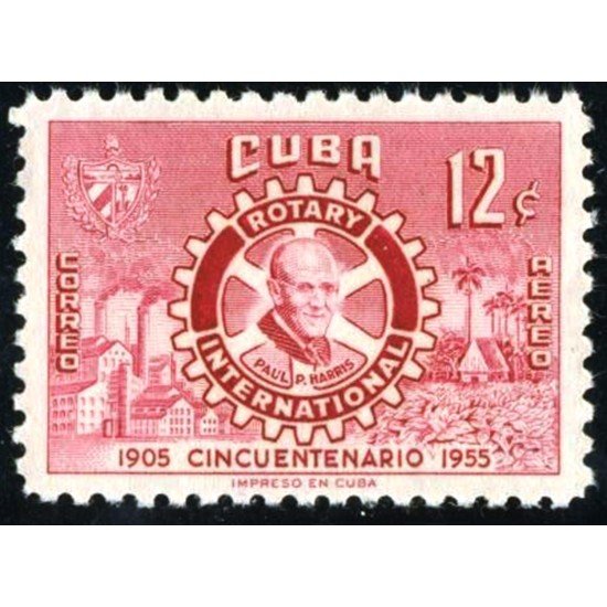 FL3/VAR3/S Cuba A- 107 1955 Rotary International Paul P. Harris MNH