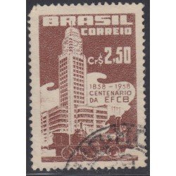 Brasil Brazil 643 1958 Inauguración del Ferrocarril Gatos-Campina Grande Usado Brasil Brazil 643 1958 Inauguración del Ferrocarril Gatos-Campina Grande Usado
