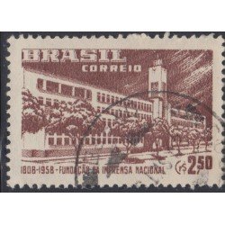 Brasil Brazil 649 1958 150 Años de la impresión nacional Usado Brasil Brazil 649 1958 150 Años de la impresión nacional Usado