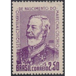 Brasil Brazil 650 1958 Mariscal Manoel Luis Osorio MNH Brasil Brazil 650 1958 Mariscal Manoel Luis Osorio MNH
