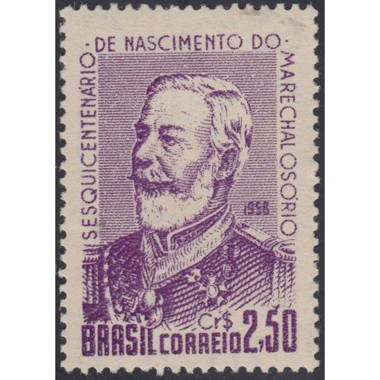 Brasil Brazil 650 1958 Mariscal Manoel Luis Osorio MNH