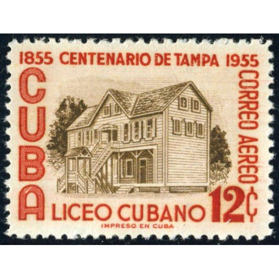 Cuba A- 115 1955 Centenario de Tampa Liceo Cubano MNH Cuba A- 115 1955 Centenario de Tampa Liceo Cubano MNH