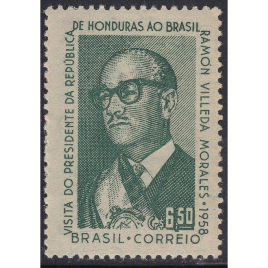 Brasil Brazil 653 1958 Presidente de Honduras Ramón Villeda Morales MNH Brasil Brazil 653 1958 Presidente de Honduras Ramón Villeda Morales MNH