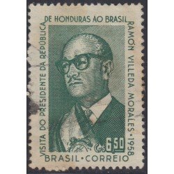 Brasil Brazil 653 1958 Presidente de Honduras Ramón Villeda Morales Usado Brasil Brazil 653 1958 Presidente de Honduras Ramón Villeda Morales Usado