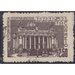 Brasil Brazil 654 1958 4ta Conferencia interparlamentaria Usado Brasil Brazil 654 1958 4ta Conferencia interparlamentaria Usado