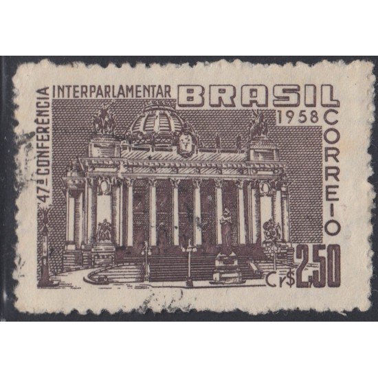 Brasil Brazil 654 1958 4ta Conferencia interparlamentaria Usado Brasil Brazil 654 1958 4ta Conferencia interparlamentaria Usado