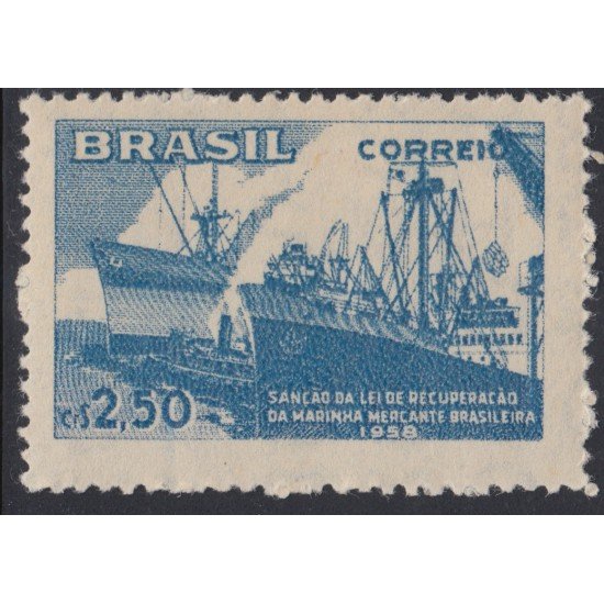 Brasil Brazil 659 1958 Renacimiento de la Marina Mercante MNH Brasil Brazil 659 1958 Renacimiento de la Marina Mercante MNH