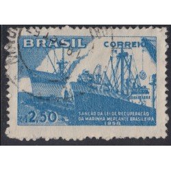 Brasil Brazil 659 1958 Renacimiento de la Marina Mercante Usado Brasil Brazil 659 1958 Renacimiento de la Marina Mercante Usado