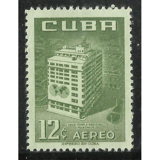 Cuba A- 133 1956 Gran Templo Nacional Masónico MNH Cuba A- 133 1956 Gran Templo Nacional Masónico MNH