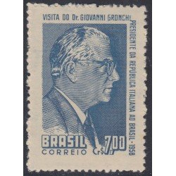 Brasil Brazil 661 1958 Presidente Don Giovanni Gronchi MH Brasil Brazil 661 1958 Presidente Don Giovanni Gronchi MH
