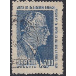 Brasil Brazil 661 1958 Presidente Don Giovanni Gronchi Usado Brasil Brazil 661 1958 Presidente Don Giovanni Gronchi Usado