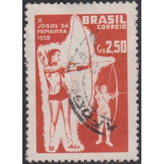 Brasil Brazil 662 1958 Juegos de Primavera spring games Usado Brasil Brazil 662 1958 Juegos de Primavera spring games Usado