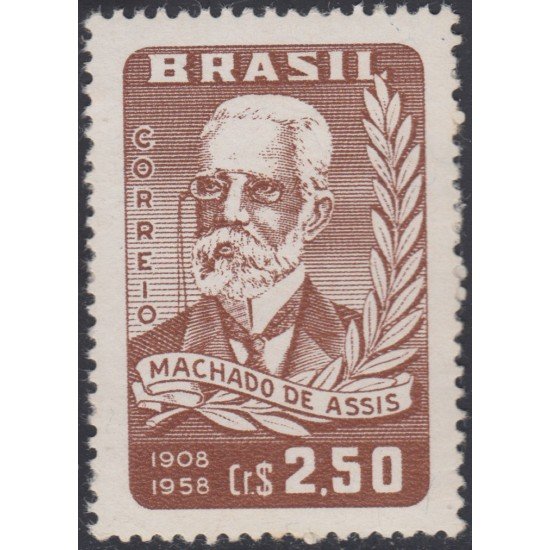 Brasil Brazil 663 1958 Escritor Joaquín María Machado de Asiss MH Brasil Brazil 663 1958 Escritor Joaquín María Machado de Asiss MH