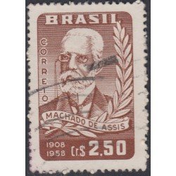 Brasil Brazil 663 1958 Escritor Joaquín María Machado de Asiss Usado Brasil Brazil 663 1958 Escritor Joaquín María Machado de Asiss Usado
