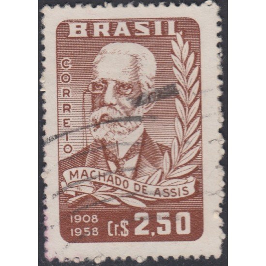 Brasil Brazil 663 1958 Escritor Joaquín María Machado de Asiss Usado Brasil Brazil 663 1958 Escritor Joaquín María Machado de Asiss Usado