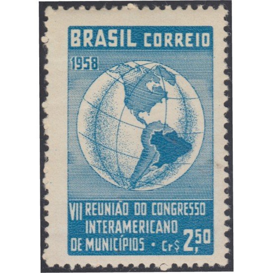 Brasil Brazil 667 1958 VII Reunión de Congreso Interamericano de municipios MNH Brasil Brazil 667 1958 VII Reunión de Congreso Interamericano de municipios MNH