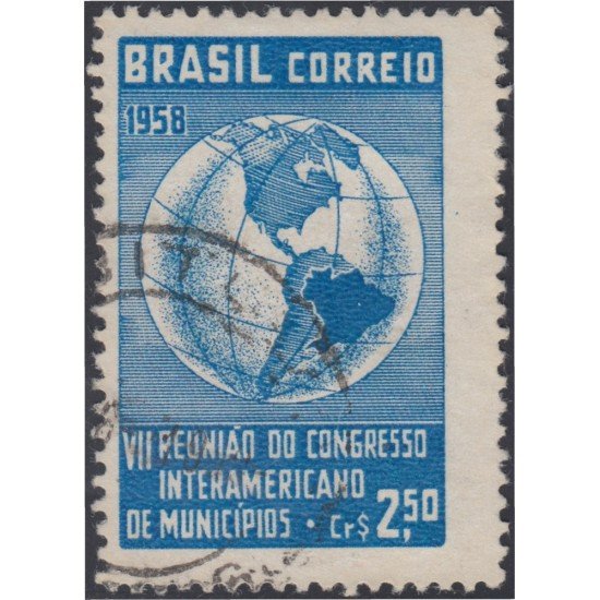 Brasil Brazil 667 1958 VII Reunión Congreso Interamericano de municipios Usado Brasil Brazil 667 1958 VII Reunión Congreso Interamericano de municipios Usado