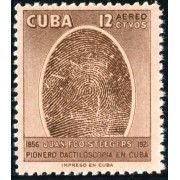 VAR2/S Cuba A- 156 1957 Juan Francisco Steegers pionero en dactiloscopia en Cuba MNH