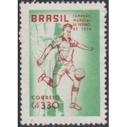 Brasil Brazil 670 1959 VI Copa del mundo de Fútbol en Suecia MNH Brasil Brazil 670 1959 VI Copa del mundo de Fútbol en Suecia MNH