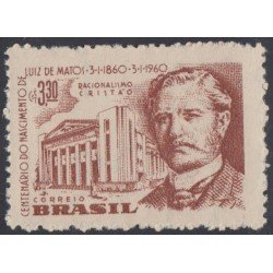 Brasil Brazil 688 1960 Centenario del nacimiento de Luiz Matos Evangelista MNH Brasil Brazil 688 1960 Centenario del nacimiento de Luiz Matos Evangelista MNH