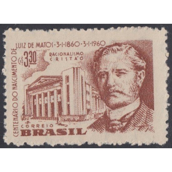 Brasil Brazil 688 1960 Centenario del nacimiento de Luiz Matos Evangelista MNH Brasil Brazil 688 1960 Centenario del nacimiento de Luiz Matos Evangelista MNH