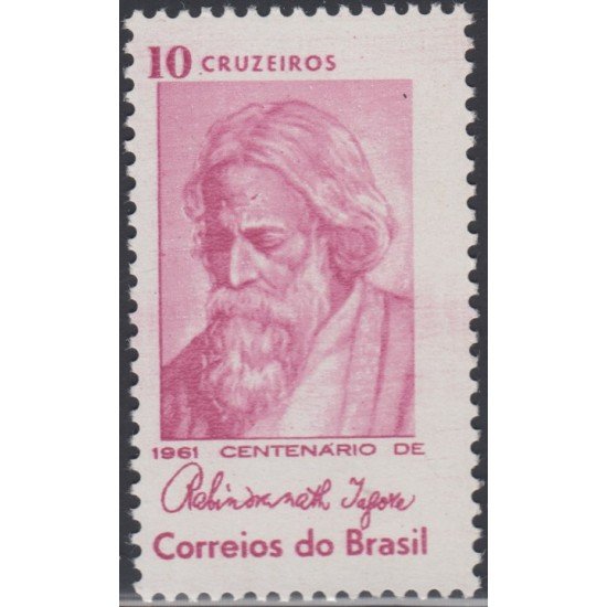 Brasil Brazil 709 1961 Poeta Indio Rabindranath Tagore MNH