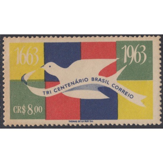 Brasil Brazil 728 1963 Tricentenarios de Correo MNH