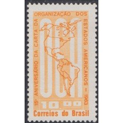 Brasil Brazil 734 1963 15 Años de la Organización de Estados Americanos MNH Brasil Brazil 734 1963 15 Años de la Organización de Estados Americanos MNH