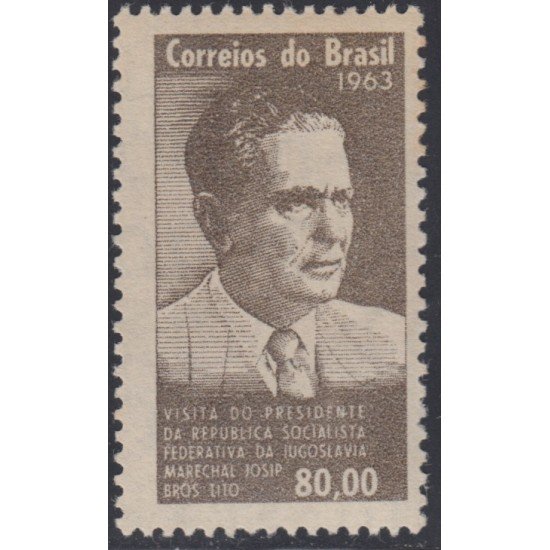 Brasil Brazil 740 1963 Presidente Yugoslavo Josep Bros, Tito MNH Brasil Brazil 740 1963 Presidente Yugoslavo Josep Bros, Tito MNH