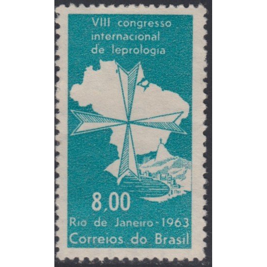 Brasil Brazil 743 1963 8vo Congreso Internacional de Leprología MNH Brasil Brazil 743 1963 8vo Congreso Internacional de Leprología MNH