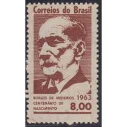 Brasil Brazil 745 1963 Borges de Medeiros Político MNH Brasil Brazil 745 1963 Borges de Medeiros Político MNH