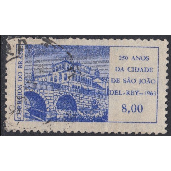 Brasil Brazil 747 1963 250 Años de la Villa de Sao Joao del Rey Usado Brasil Brazil 747 1963 250 Años de la Villa de Sao Joao del Rey Usado