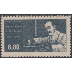 Brasil Brazil 748 1963 100 Años del nacimiento del físico Alvaro Alvim MNH Brasil Brazil 748 1963 100 Años del nacimiento del físico Alvaro Alvim MNH