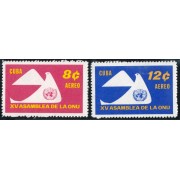 VAR2/S  Cuba A- 230/31 1961 Naciones Unidas MNH