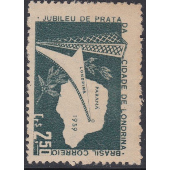 Brasil Brazil 680 1959 25º Años de la fundación de la Villa de Londrina MH Brasil Brazil 680 1959 25º Años de la fundación de la Villa de Londrina MH