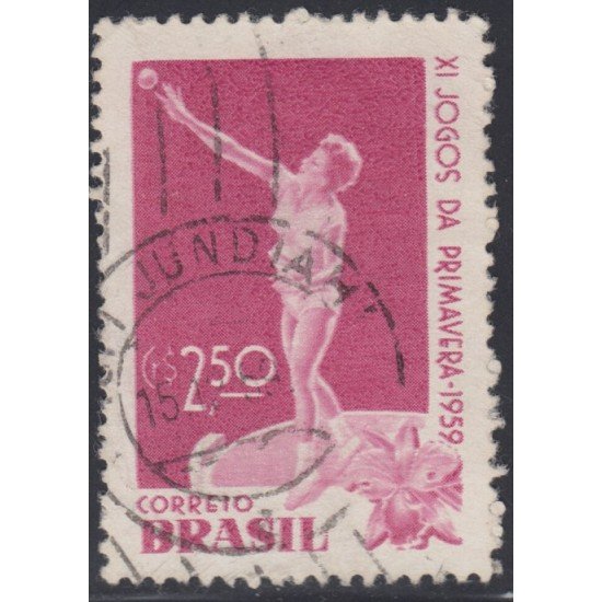 Brasil Brazil 681 1959 11º Juegos de primavera spring games Usado Brasil Brazil 681 1959 11º Juegos de primavera spring games Usado