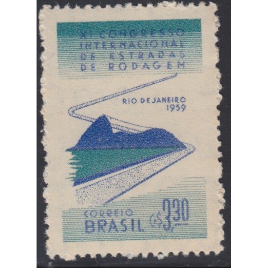 Brasil Brazil 682 1959 11º Congreso Internacional de carreteras MH Brasil Brazil 682 1959 11º Congreso Internacional de carreteras MH