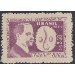 Brasil Brazil 689 1960 Identificación agente patógeno Schistosoma Mansoni MH Brasil Brazil 689 1960 Identificación agente patógeno Schistosoma Mansoni MH