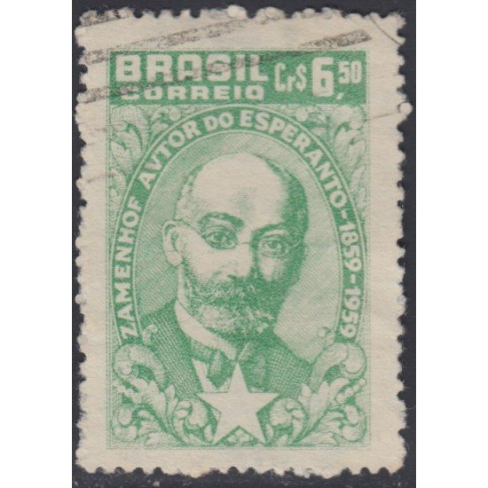 Brasil Brazil 691 1960 Dr Zamenhof inventor del esperanto Usado Brasil Brazil 691 1960 Dr Zamenhof inventor del esperanto Usado