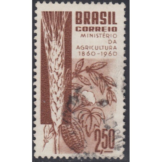 Brasil Brazil 694 1960 Centenario del Ministerio de Agricultura Usado Brasil Brazil 694 1960 Centenario del Ministerio de Agricultura Usado