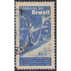 Brasil Brazil 698 1960 10º Congreso panamericano de ferrocarriles Usado Brasil Brazil 698 1960 10º Congreso panamericano de ferrocarriles Usado