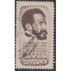 Brasil Brazil 700 1961 Emperador de Etiopía Hailé Sélassié Usado Brasil Brazil 700 1961 Emperador de Etiopía Hailé Sélassié Usado