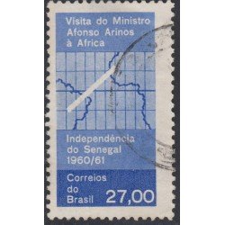 Brasil Brazil 703 1961 Independencia de Senegal Ministro Alfonso Arinos Usado Brasil Brazil 703 1961 Independencia de Senegal Ministro Alfonso Arinos Usado