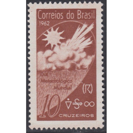 Brasil Brazil 712 1962 Día Mundial de la meteorología MH Brasil Brazil 712 1962 Día Mundial de la meteorología MH