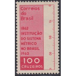 Brasil Brazil 716 1962 Introducción del sistema métrico en Brasil MH Brasil Brazil 716 1962 Introducción del sistema métrico en Brasil MH