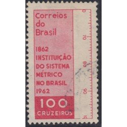 Brasil Brazil 716 1962 Introducción del sistema métrico en Brasil Usado Brasil Brazil 716 1962 Introducción del sistema métrico en Brasil Usado